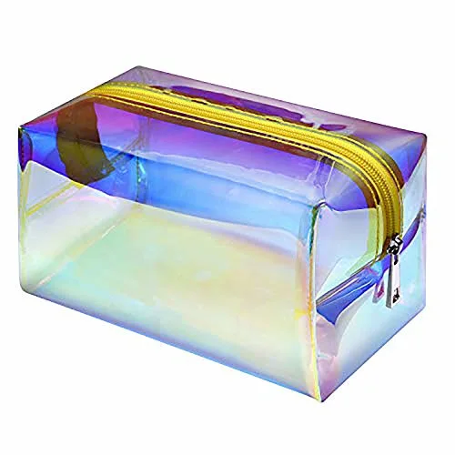 Fashion Holographic Travel Large Toiletry Makeup Organizer Cosmetic Bag