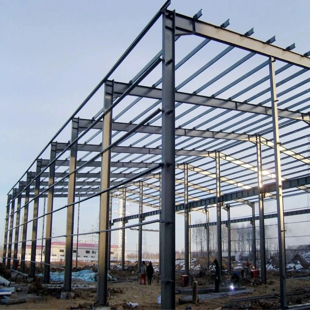 Structure en acier pour la construction à ossature légère en acier préfabriqués entrepôt modulaire