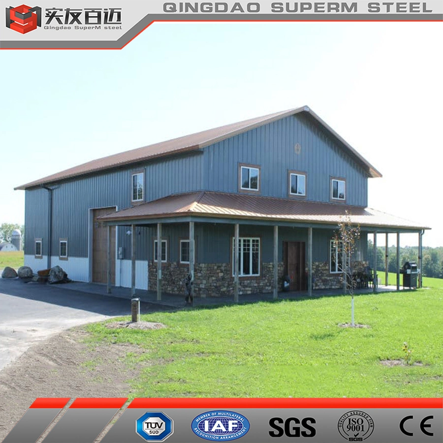 Prefabricated Steel Building Storage Warehouse Workshop Shed Steel Structure Barndo