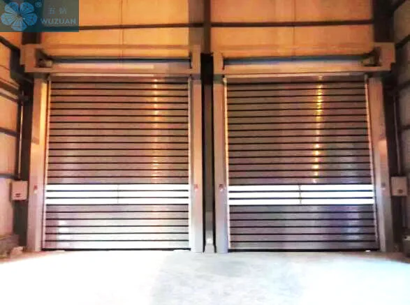 High Speed Aluminum Alloy Wind Resistant Good Quality Bullet Proof Vertical Rolling Shutter Door Rapid Spiral Door