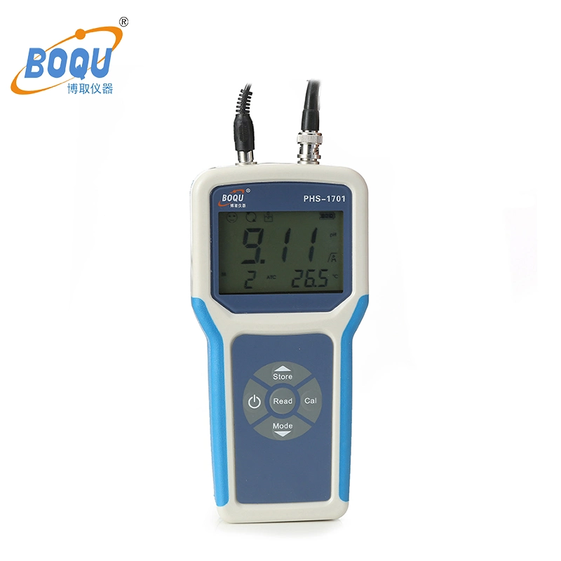 Medidor portátil de pH ORP Boqu PHS-1701 Medidor digital de pH para Agua pH Medidor costo sensor pH/ORP Precio Medidor/Analizador