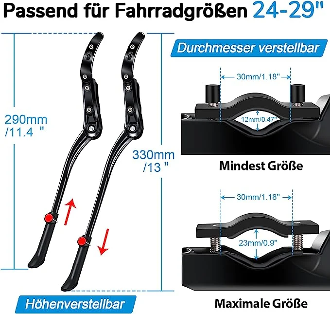 Bicycle Side Stand Universal Aluminium Alloy Bicycle Stand