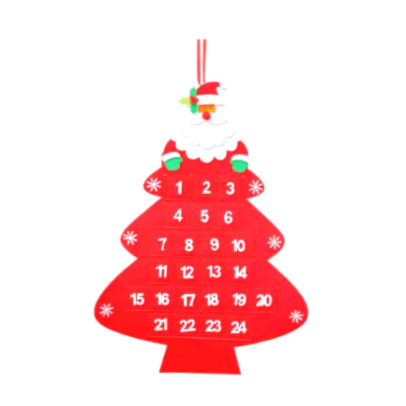 New Style Indoor Wall Calendar Felt Christmas Calendar for Decoration