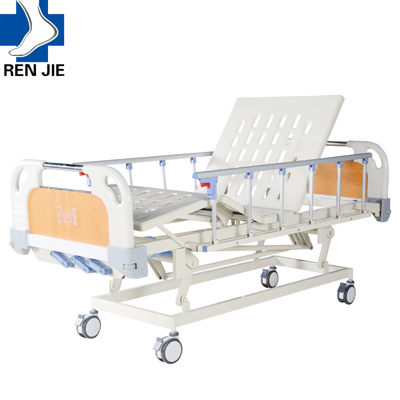 China Suppliers Medical Instrument Folding Hospital Bed Furniture Crank Manual Electric Nursing Care Bed Crank Patient Bed Medicai Equipment Suppliers