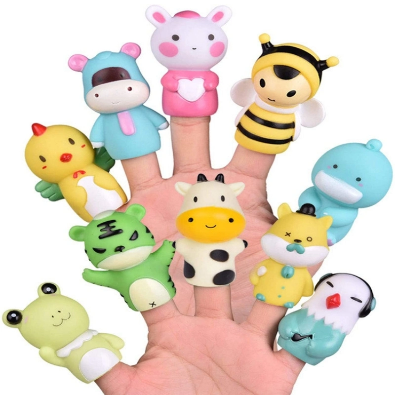 Heißer Verkauf Kunststoff PVC spielen Haus Kind Kinder weichen Finger Puppe