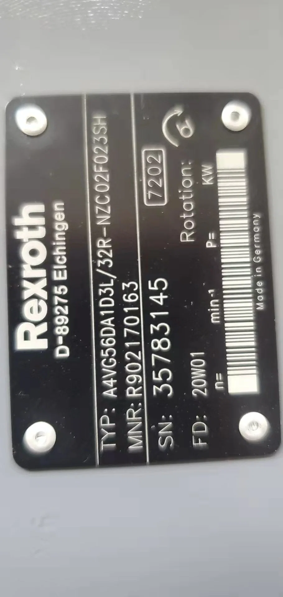 Rexroth A4vg Series for Construction Machinery Spare Parts Hydraulic Piston Pump Parts A4vg40 A4vg56da A4vg180