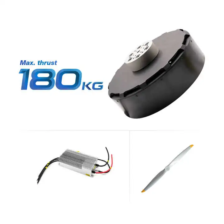 Furious Motor 238100 180kg Thrust Propulsion System BLDC Motor with Propeller and Motor Controller for Mega Drone Aircraft