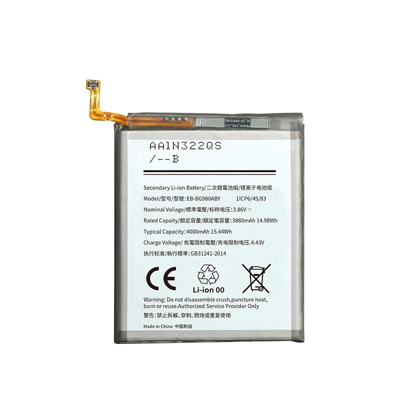 3.86V 3880mAh Original Eb-Bg980aby Compatible with Samsung Galaxy S20 5g Mobile Phone Li-ion Battery