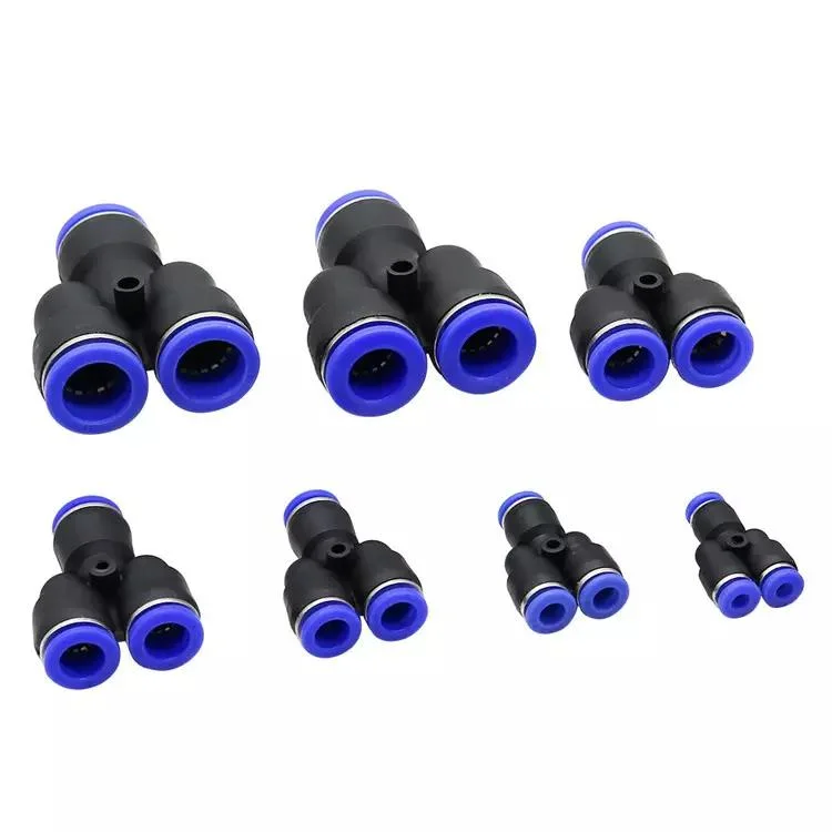 4 6 8 10 12 14 16mm Pneumatic Tube Y Quick Coupling Connectors Low Pressure Air Mist Nozzle Pneumatic Pipe Fitting