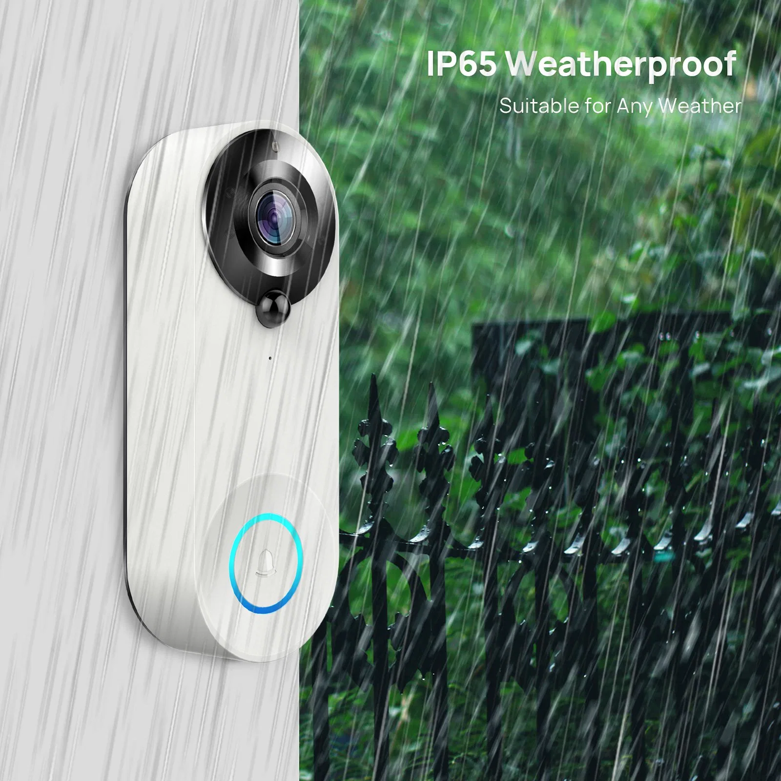 IP66 Waterproof Home Outdoor Tuya WiFi Electronic Door Bell Camera 1080P