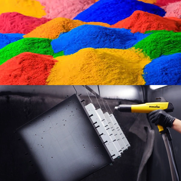 Carte de couleurs Pantone ral/ enduit de poudre de peinture électrostatique de résine de polyester époxy de Surface métallique revêtement poudre
