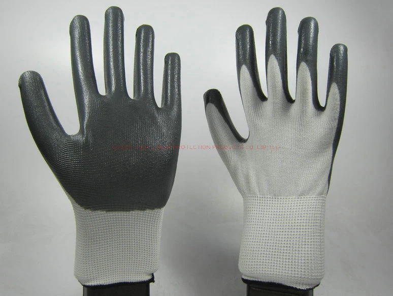 Nitrile Coated Labor Protective Industrial Working Safety Gloves (NS001)