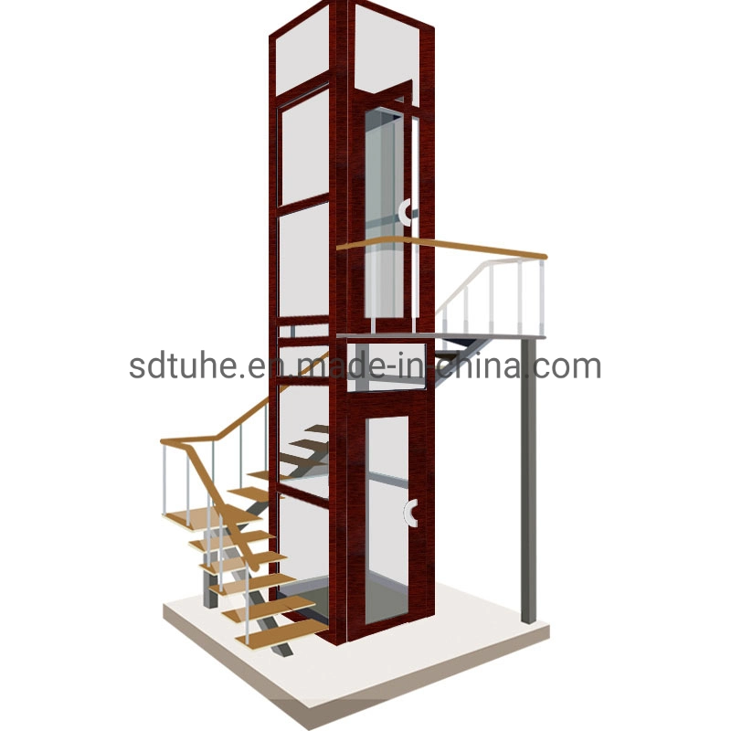 Aluminium Alloy Glass Frame Personal Hydraulic Villa Home Lift