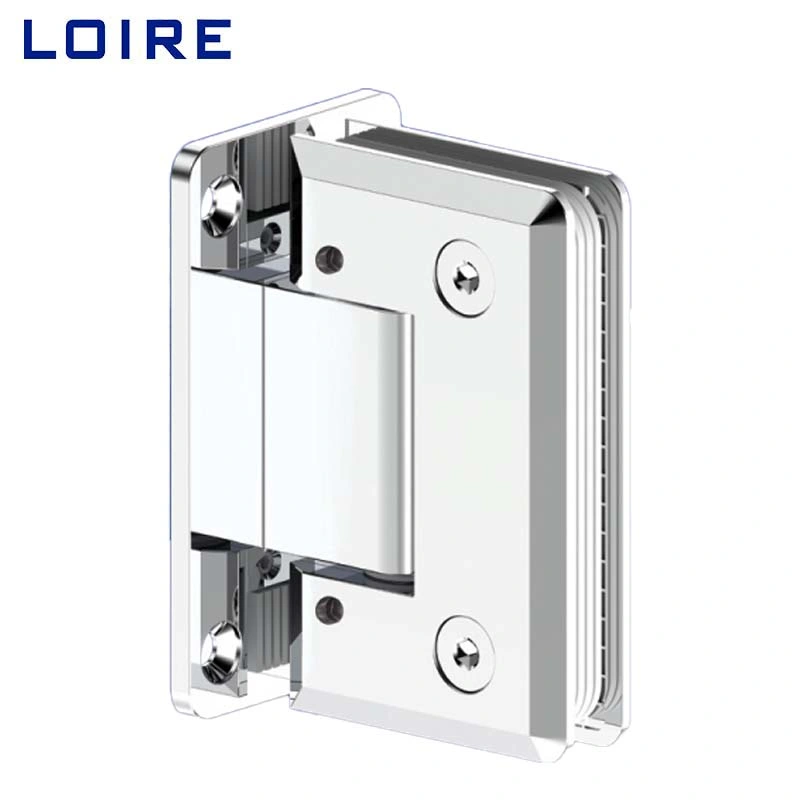 Soild Brass Stainless Steel Adjustable Heavy Duty Shower Glass Door Hinges Shower Hardware Accessories for Bathroom Door