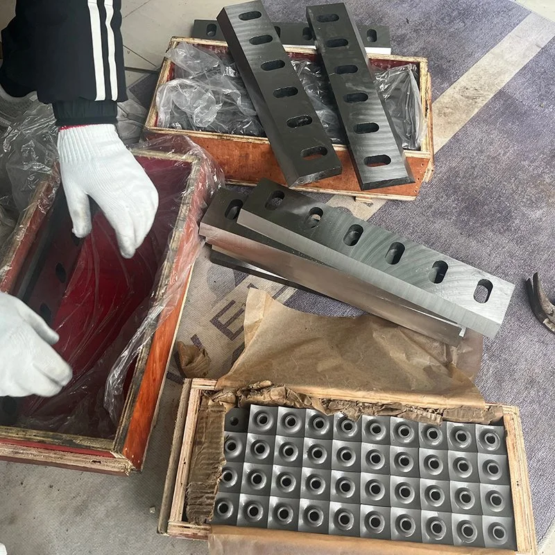 Plástico Film Nylon Recycling Machine cuchillas trituradoras piezas de maquinaria Cuchillas Crusher de bajo precio