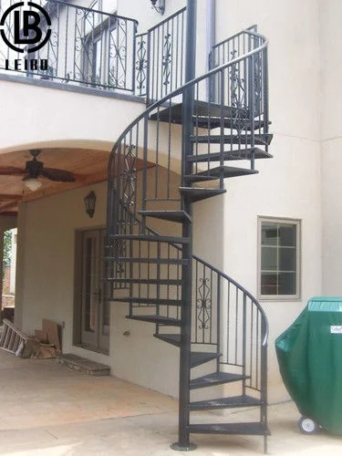 Dimensions Carbon Stainless Steel Structure Modern Design Metal Cast Iron Spiral Staircase