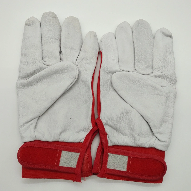 Cow Split Goat Skin Leather Welding Driver&prime; S Work Gloves with CE Certificate