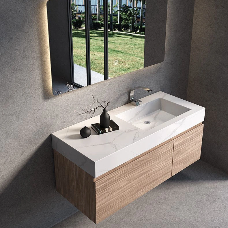 Wash Vanities Marble Bathroom Vanity Stone Cabinets with Mirror