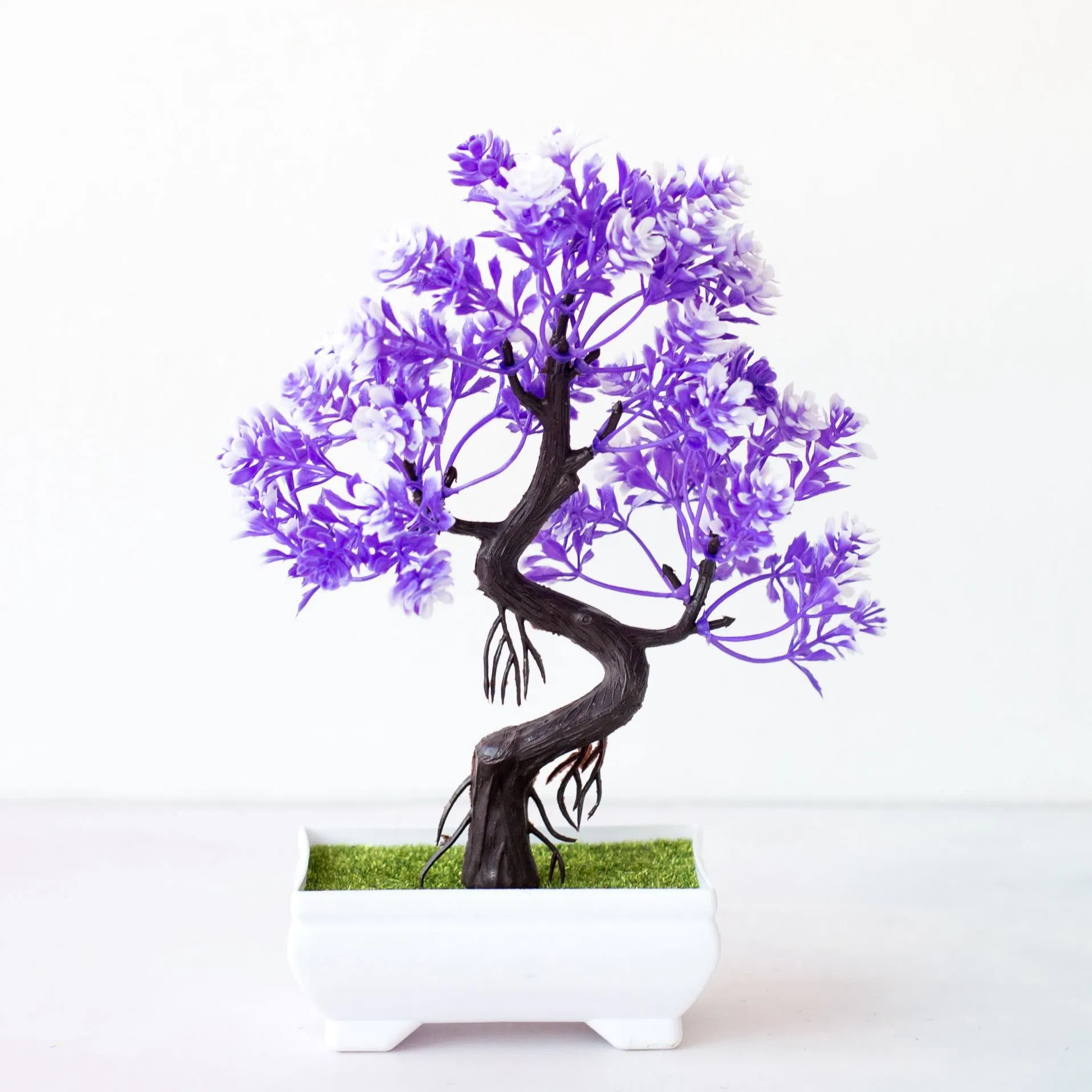 Bonsai pequeño plástico Escritorio decoración Sala de estar planta simulada