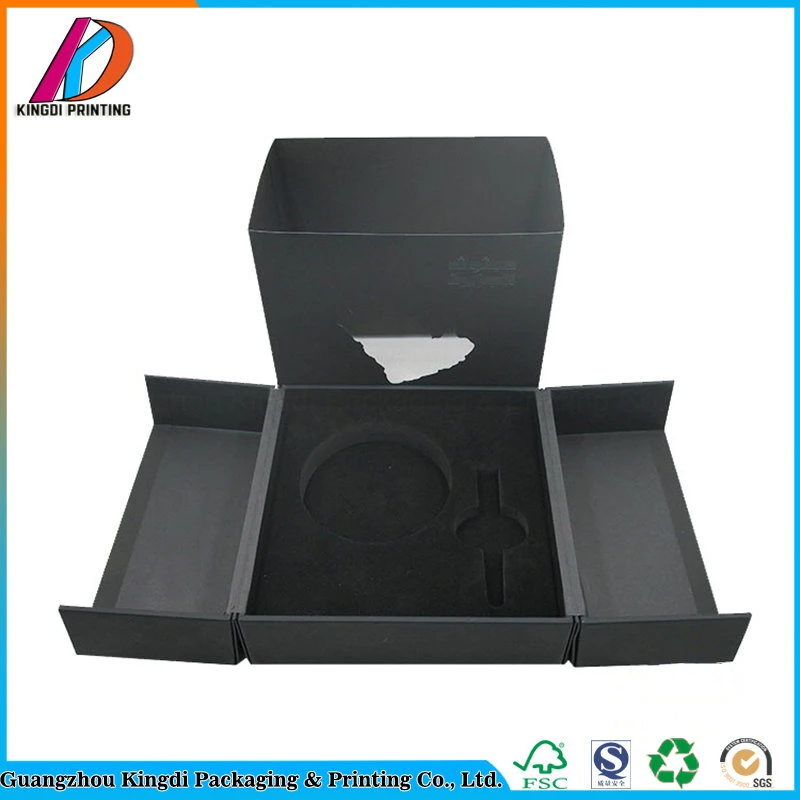 Irregular Shaped Silver Stamping Papepr Gift Packaging Box Printing