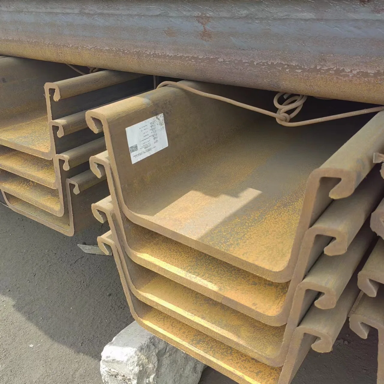 S355jr S355j0 S355j2h Hot Rolled Interlocking High Strength Support Customize Steel Sheet Pile Sale Price