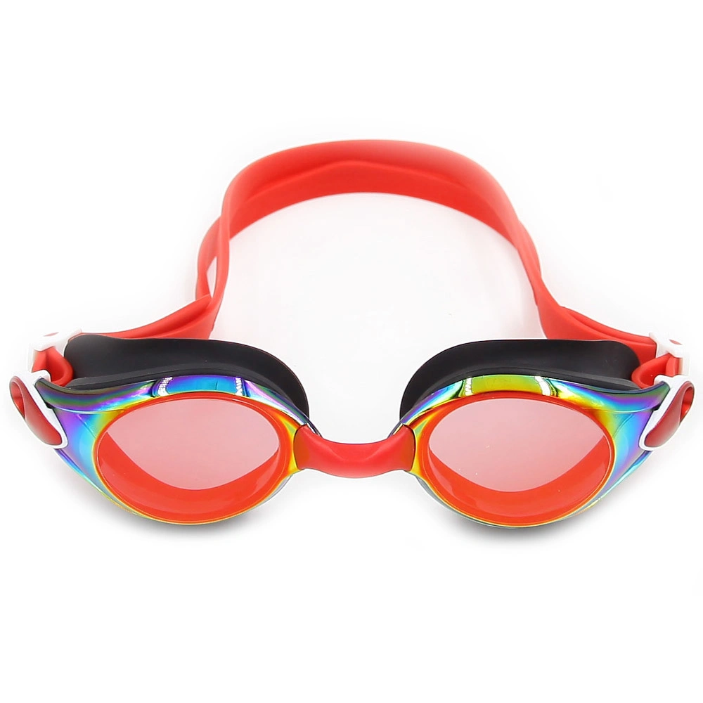 En contra cero a la moda de natación gafas de máscara de silicona resistente al agua