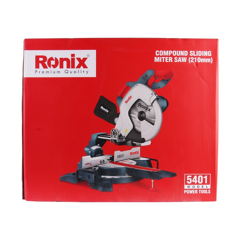 Ronix 5401 210mm 1500W Mitre Säge Mitre Säge Schlagbohrmaschine Leerlaufdrehzahl 5000rpm Schiebemessersäge