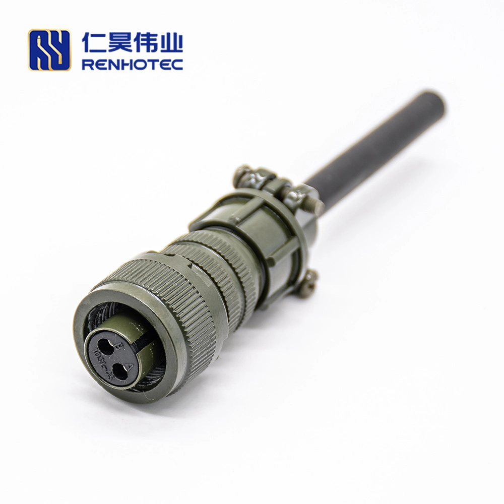 Amphenol Military Spec 5015 Straight Plug 2 Pin Circular Connector