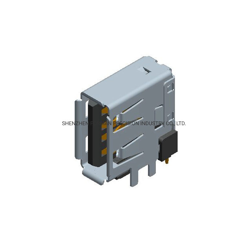 Side Entry Electronics USB 2.0 Connectors Female Charger PCB Components