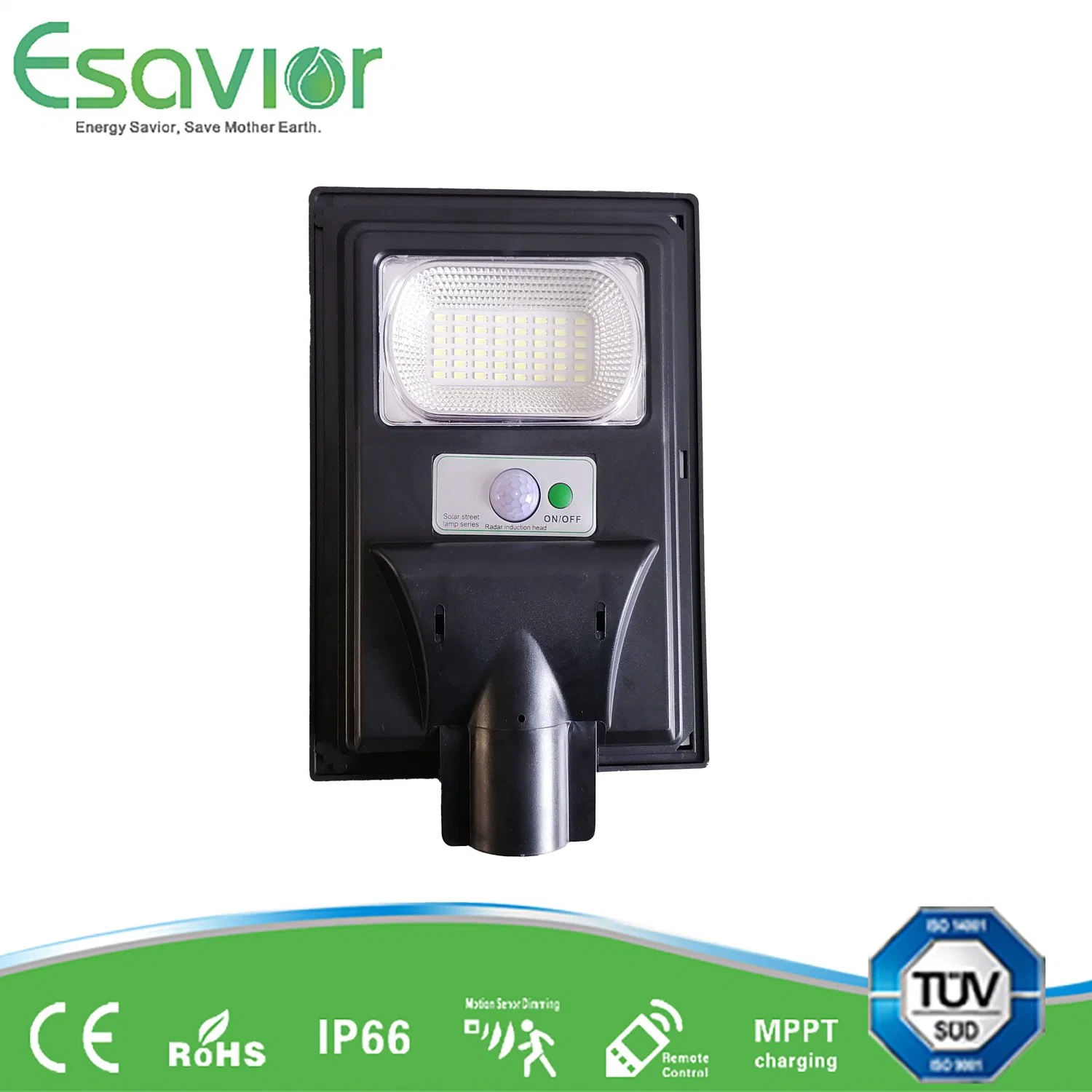 Esavior 30W todos em um LED de luz solar para a pista&amp;Iluminação de parede