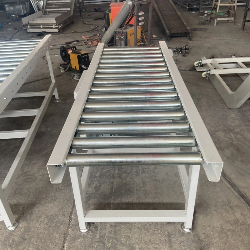 Roller Conveyor Assembly Line Stainless Steel Turning Roller Climbing Conveyor Belt