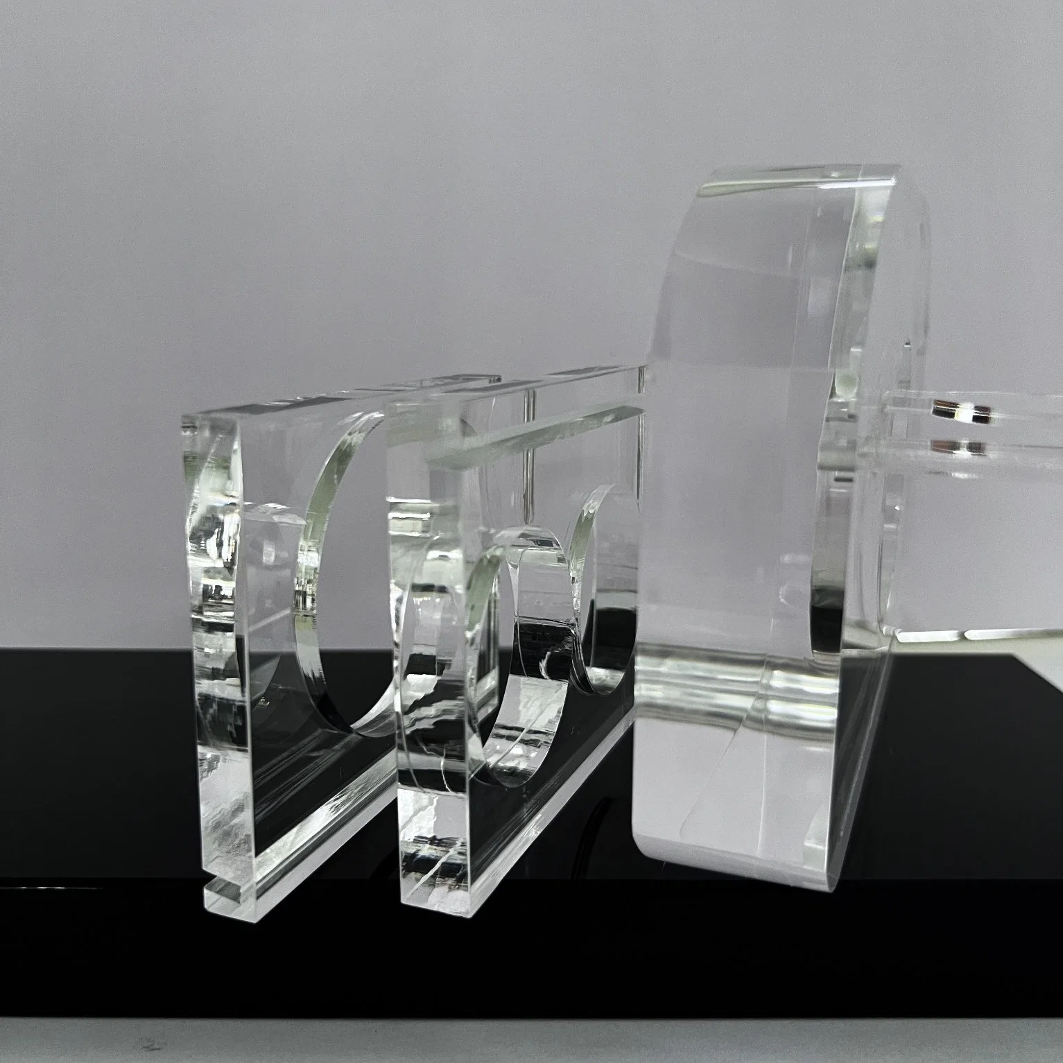 Acrylic Stackable Rectangular Acrylic Solid Block Clear Thick Brick for Exhibition Show