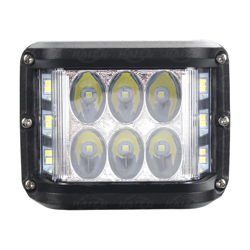 Haizg LED Strobe Arbeitslampe Dual Color Offroad Truck Engineering Bagger Bernstein Fahrzeug LED Arbeitsleuchte