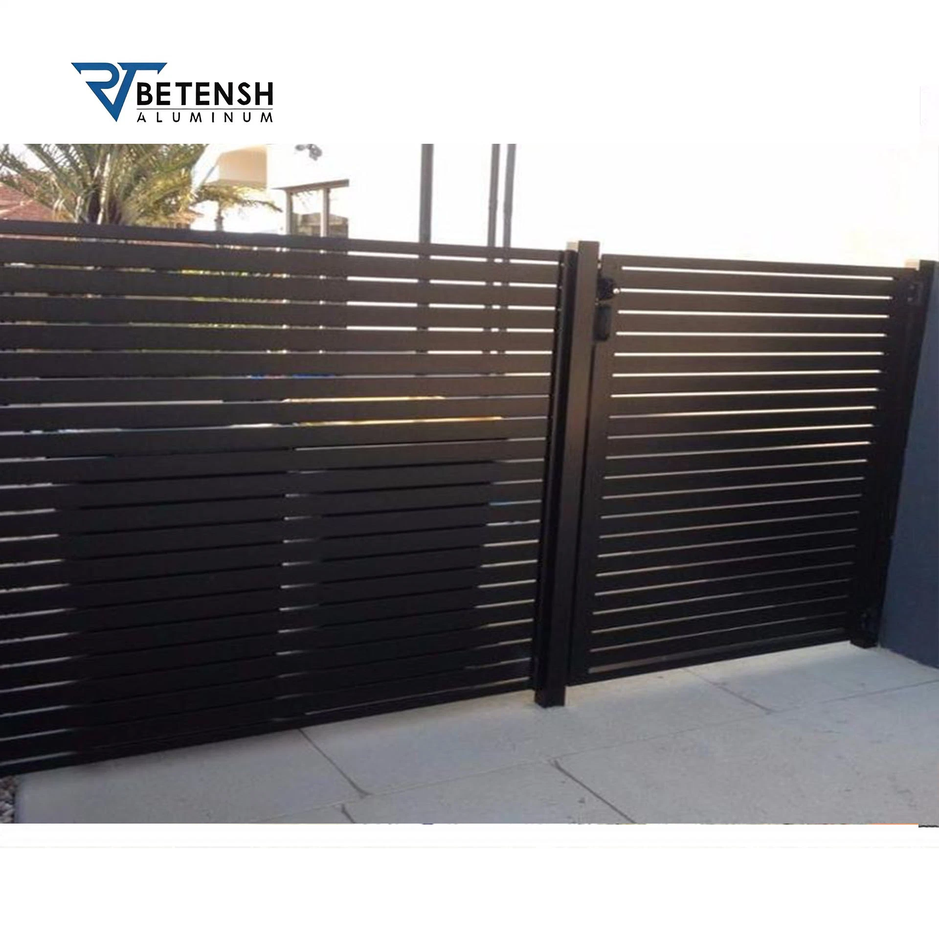 Powder Coating Easy to Install and Use Eco Friendly Materials Suitable for Various Scenes Aluminum Slat Fence