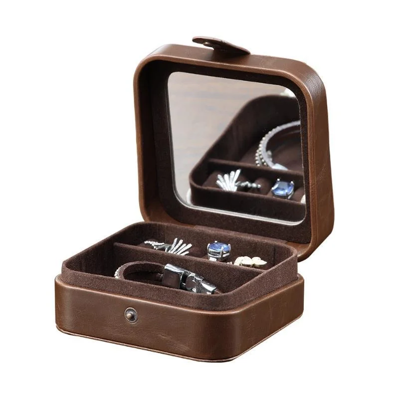 Boîte de rangement en bois de grande qualité à bijoux personnalisée 3 couches Vintage Collier en anneau boîtes de boucles d'oreilles pour bijoux armoire de rangement Vintage Emballage de bijoux style cadeau