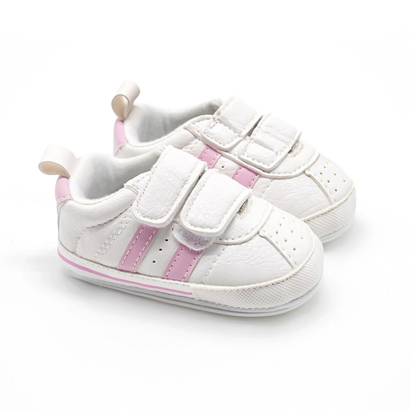 Zapatos de diseñador Fabricante China Babe bebé suave zapatos hebilla dos PU