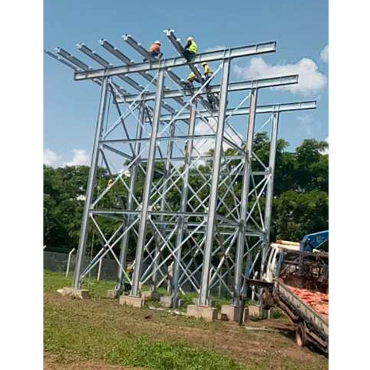 10m Height 500ton Water Tank Steel Tower with Hot Dipped Galvanized Steel Column, Beam, Ladder, Handrail