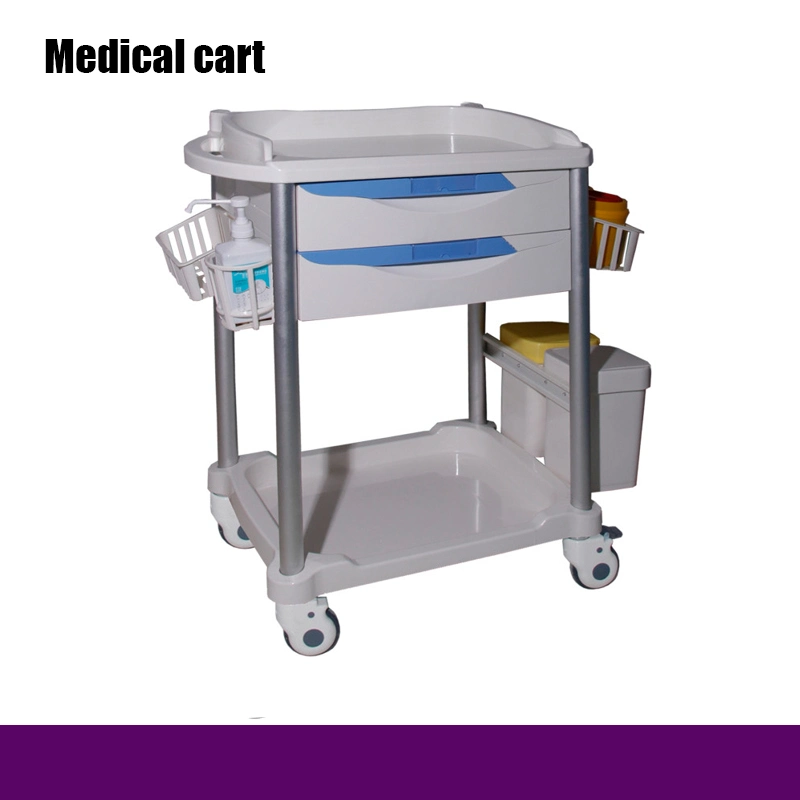 New Designed Hospital ABS Plastic Clinical Medicine Trolley