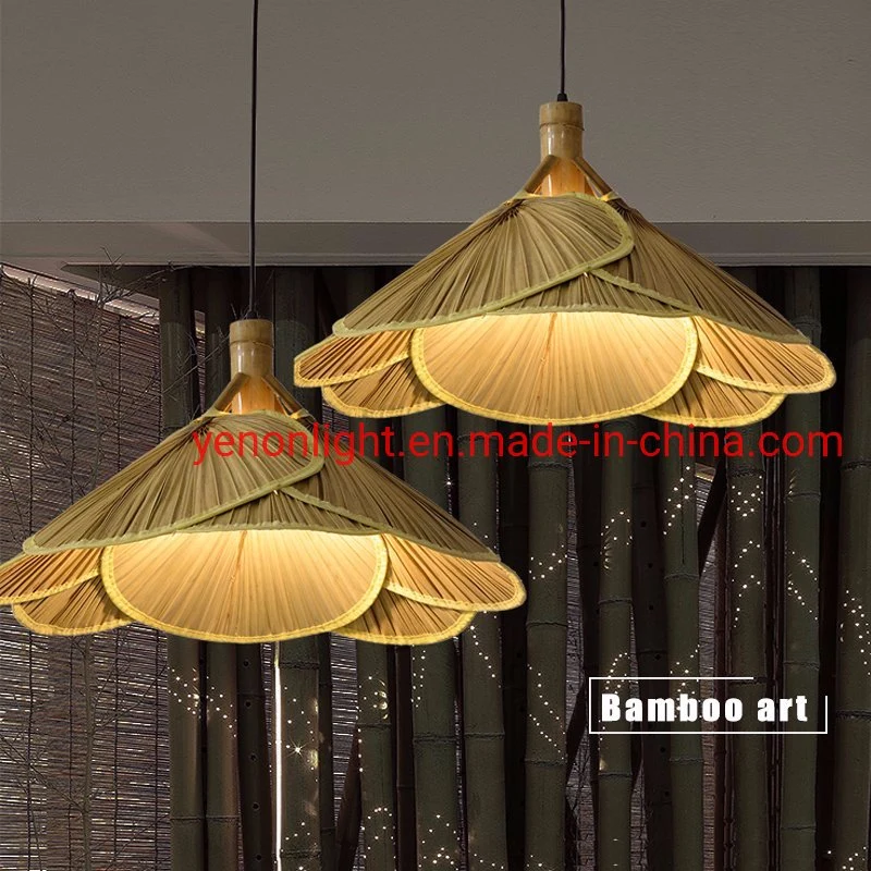 Handmade Bamboo Lamp Art Single Chandelier