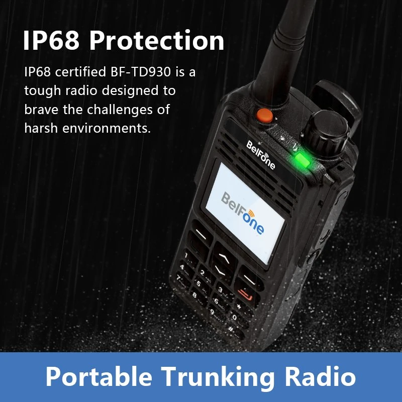 Belfone Bf-Td930ex Original de la llegada de nuevos canales de 1024 Radio de dos vías con IP68 Explosion-Proof Walkie Talkie