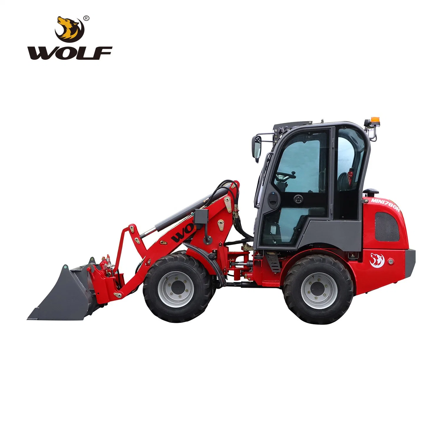 CE Wolf Mini780h 1 Ton/1000kg Mini/Small Front and Wheel Loader for Farm/Agriculture/Landscaping