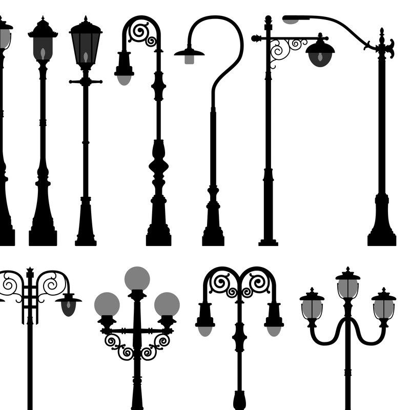 13mtr Powder Coated/Painting Cast Iron Lamp Post as Per En 40-5
