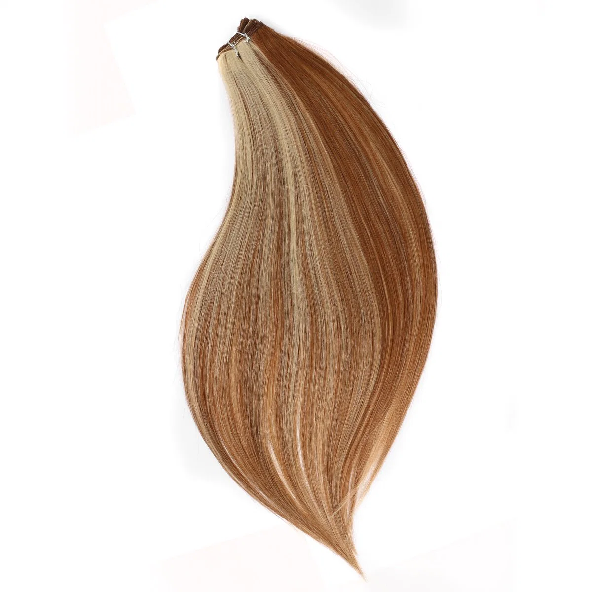 Double Drawn Russian Remy Hair Extensions Virgin Human Hair Weft