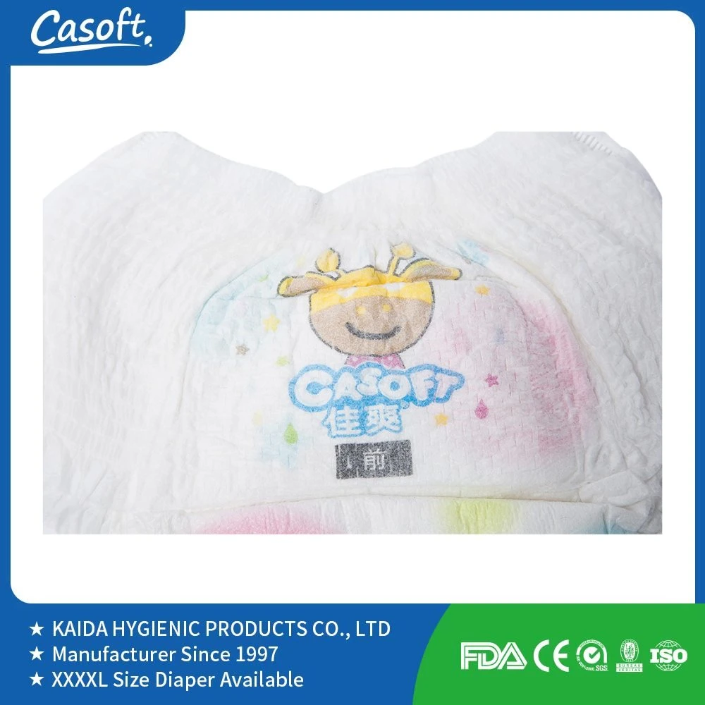 Nuevo diseño Casoft Venta caliente toque suave fácil de absorber Anti-Side ultra delgado de fuga de mimos para los viejos pantalones de entrenamiento pañal fabricante de los niños Tailandia Myanmar