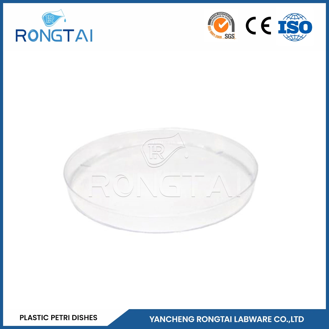 Boîtes de Petri Rongtai Plastic Factory boîte de Petri 35 mm 60 mm 90 15 mm Chine 10*10 mm 150*15 mm PS boîte de Petri en plastique