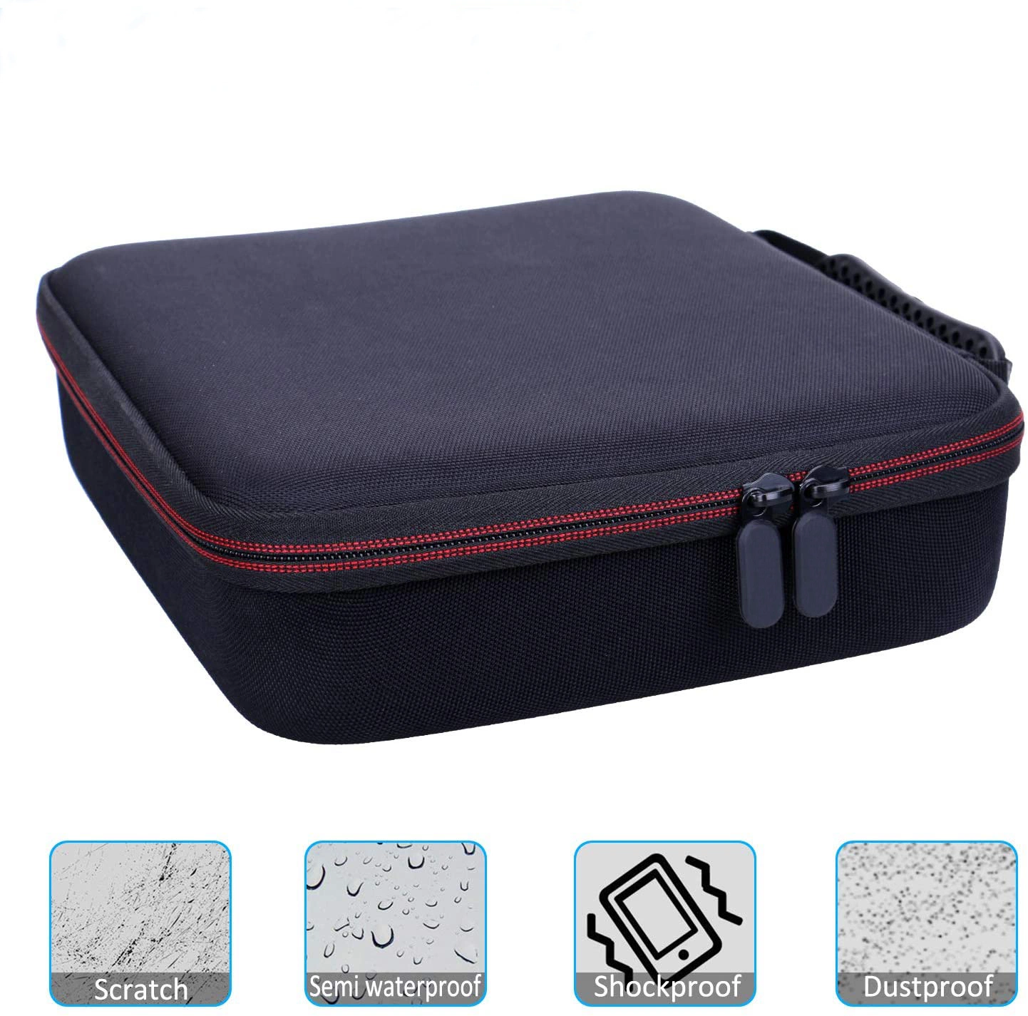 Protective Carry Zipper Travel Waterproof Shockproof Smell Proof 1680d Nylon Tool Black EVA Storage Box Pouch Packing EVA Bags Case for Hard Drive