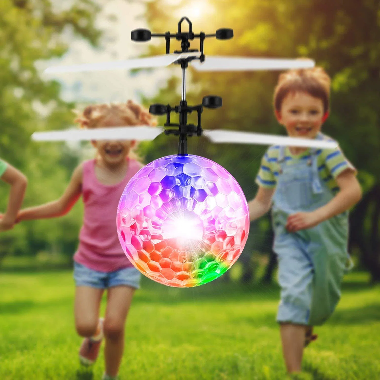 Flying Toy Ball Disco Helicopter Shining Colorful Flying Drone