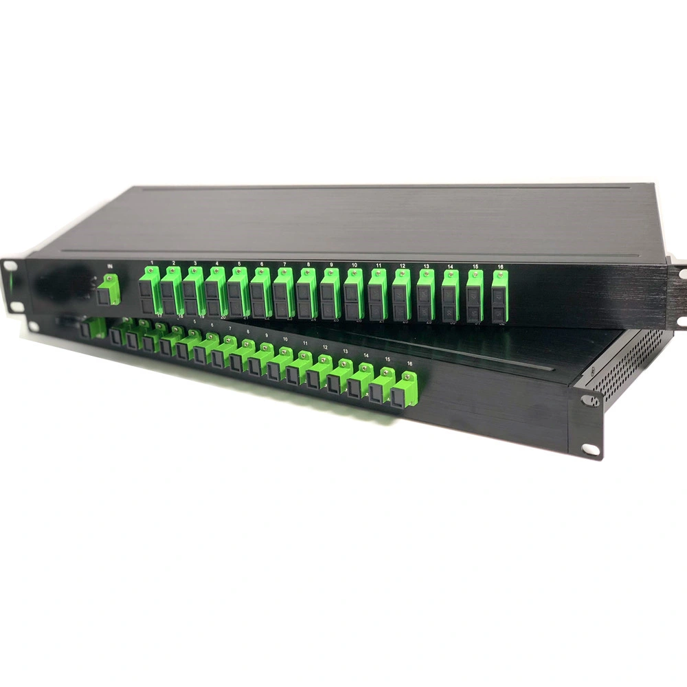 Optical PLC Splitter 1*32 Fiber PLC Splitter 1u 19 Rack Mount Sc APC