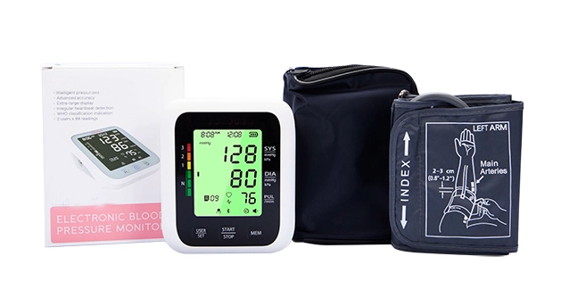 Digital Arm Blood Pressure Monitor for Home Use with Large LCD Display