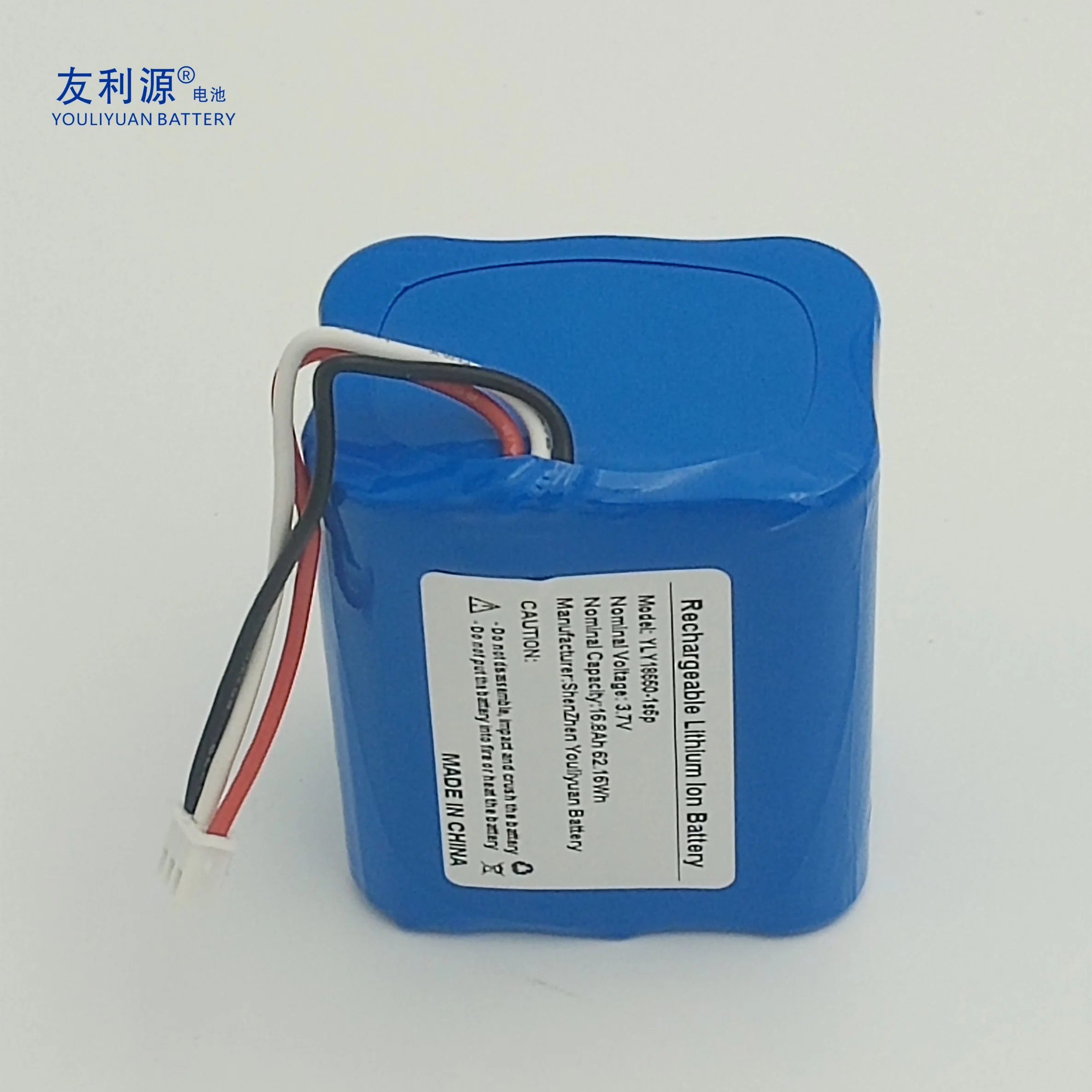 18650 Lithium Battery 3.7V 16.8ah Street Lights Traffic Lamp Battery Solar Energy Storage Battery Pack UPS Battery with BMS and Connector